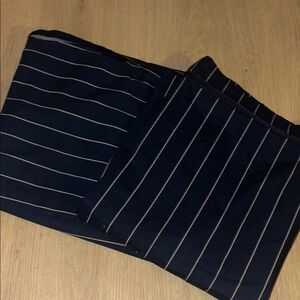 Chaps navy striped KING SHAMS